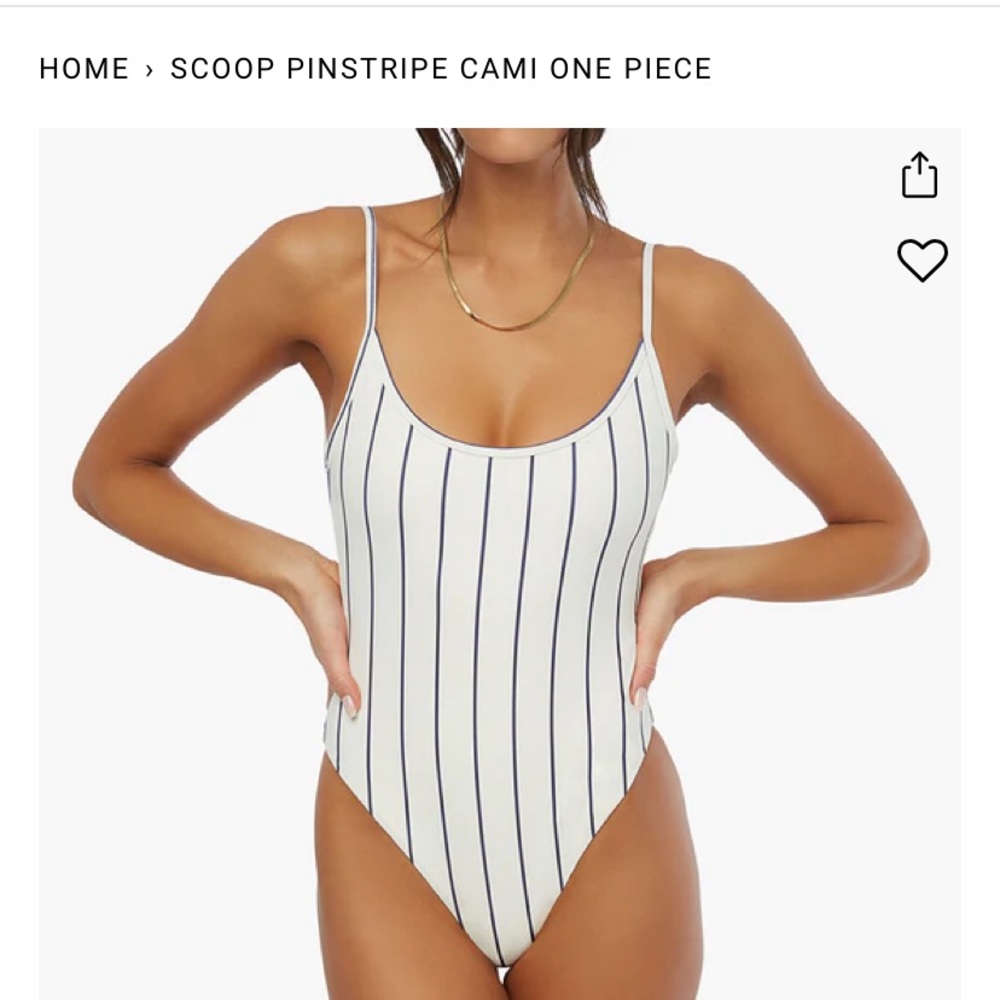 Scoop Pinstripe Cami One Piece, WEWOREWHAT